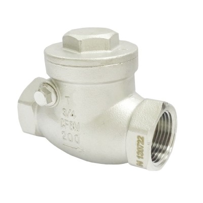 Ss304 316 Npt Swing Check Valve 1/2" One Way Female Thread