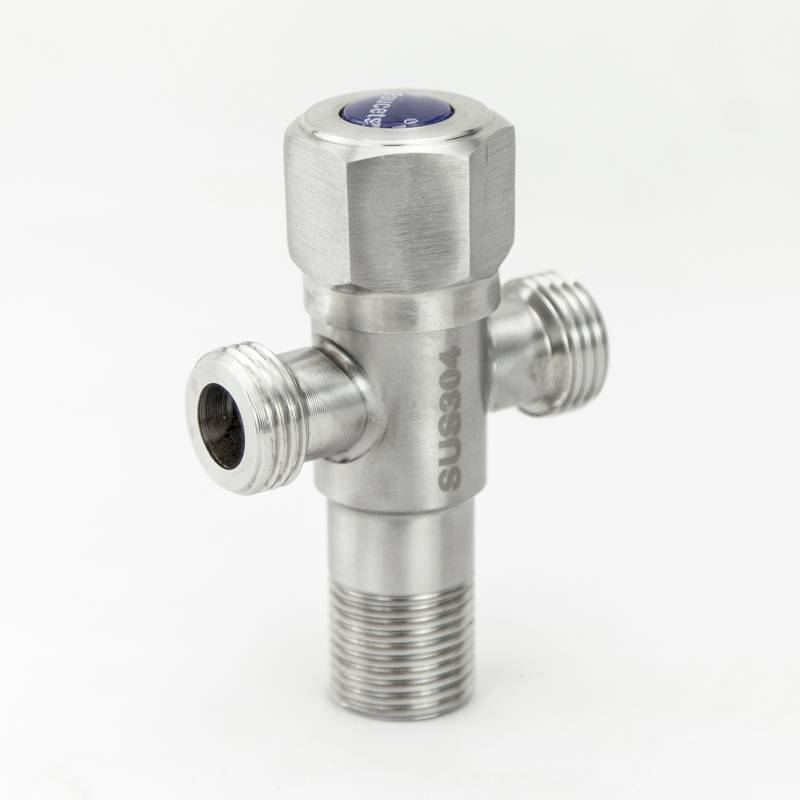 Stainless Steel Angle Valve Bathroom Toilet Faucet Mixer Cold And Hot Water Control Angle Valve